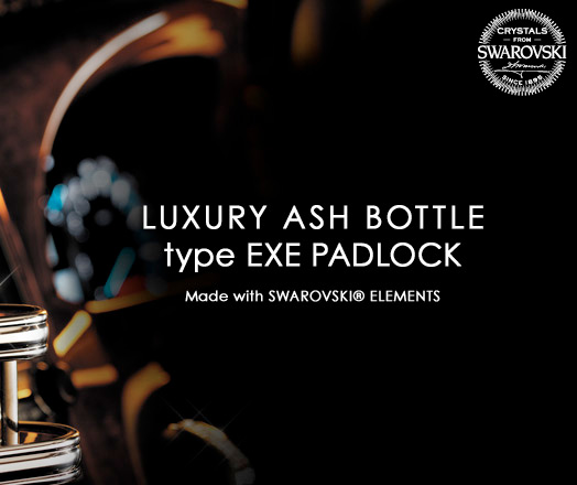 LUXURY ASH BOTTLE type EXE PADLOCK　Made with SWAROVSKI® ELEMENTS