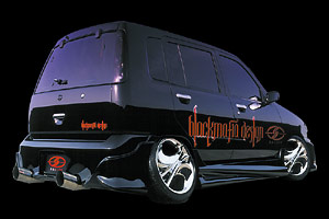 BLACK MAFIA CUBE TYPE-2 [ Z10 ] Early and middle models Feb.98-May.00 Late model May.00-Oct.02 - rear
