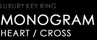 LUXURY KEY RING type MONOGRAM HEART / MONOGRAM CROSS