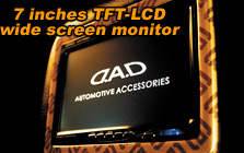 7 inches TFT-LCD wide screen monitor