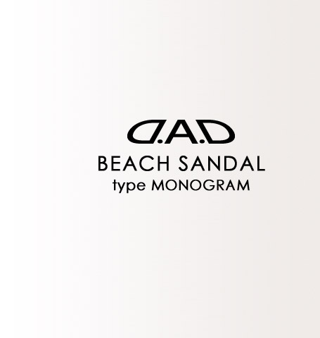 D.A.D BEACH SANDAL type MONOGRAM