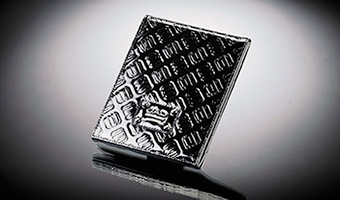 D.A.D スタンドアップミラー タイプ モノグラムレザー エナメル【HA319】