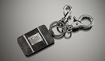 D.A.D ラグジュアリー キーリング タイプ ブラックレパード【SB127】