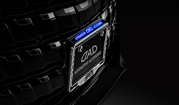 D.A.D LED スタイリッシュナンバープレートステー 【GE052】