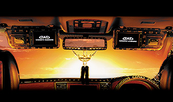 D.A.D ラグジュアリー サンバイザーモニター タイプ ディルス LUX-SV7100W【HA295/296/297/298】