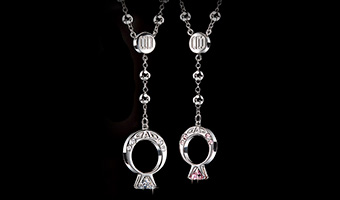 D.A.D ラグジュアリー トライデントネックレス - ソリティア -【SA043】