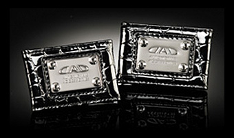 D.A.D ラグジュアリー シートベルト クリップ タイプ クロコダイル ＆ タイプ リーフ【HA063】