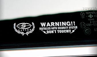 オリジナルセキュリティーステッカー ギャルソンタイプ