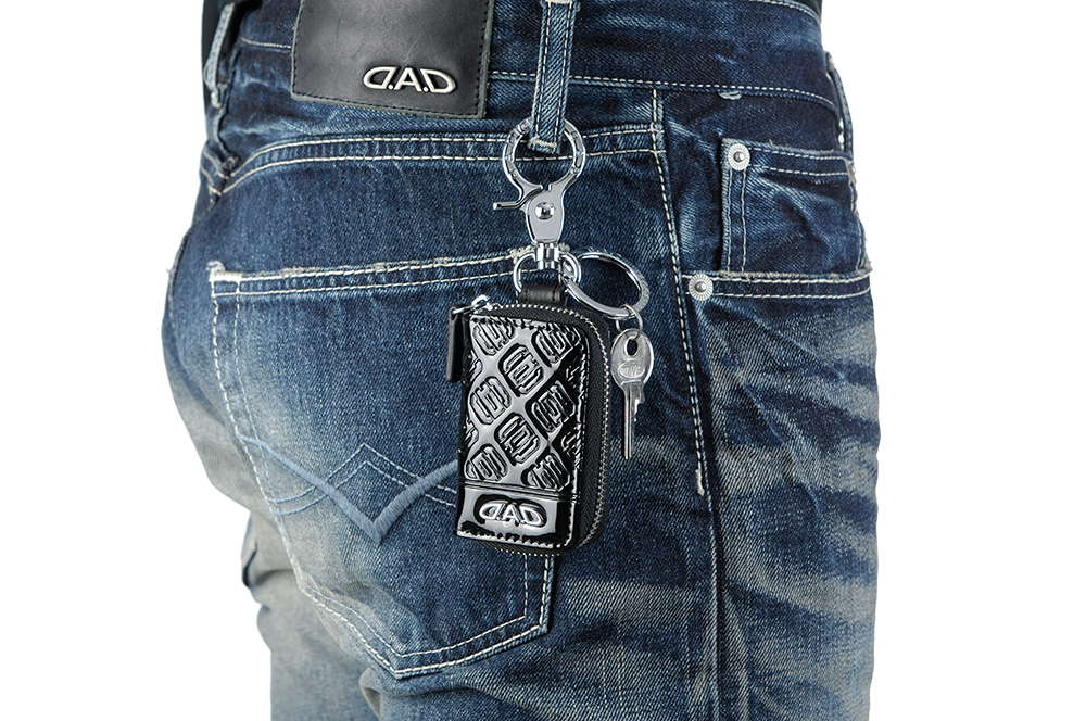 D.A.D SMART KEY CASE II type MONOGRAM LEATHER ENAMEL