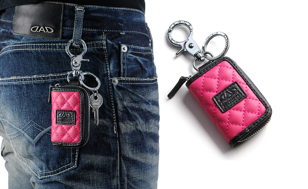 D.A.D SMARTKEY CASE II TYPE QUILTING PINK【HA591-02】
