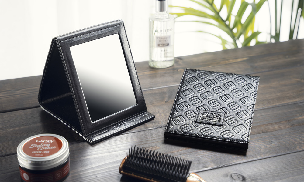 D.A.D MAKE UP MIRROR TYPE MONOGRAM LEATHER【HA682-01-01】