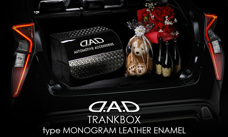 D.A.D TRANKBOX type MONOGRAM LEATHER ENAMEL