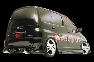 BLACK MAFIA FUNCARGO Early model Aug99-Aug02 Late model Aug02- - rear