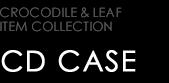LUXURY CD CASE type CROCODILE & LEAF