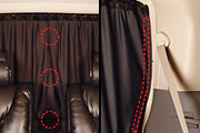 D.A.D LUXURY CURTAIN VELVET FRILL VERSION REAR WINDOW MODEL