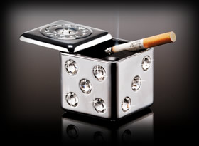 LUXURY ASHTRAY type CRYSTAL DICE