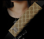 LUXURY SEAT BELT PAD type MONOGRAM