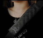 LUXURY SEAT BELT PAD type MONOGRAM