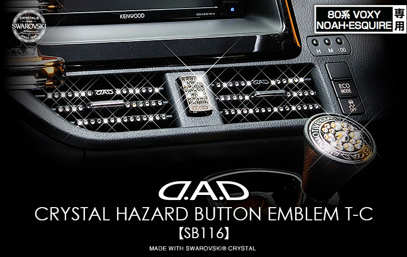 D.A.D CRYSTAL HAZARD BUTTON EMBLEM [8#VOXY/NOAH/ESQUIRE] T-C