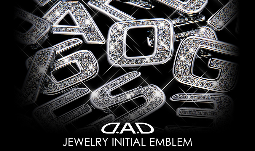 D.A.D JEWELRY INITIAL EMBLEM【SA724-SA758】