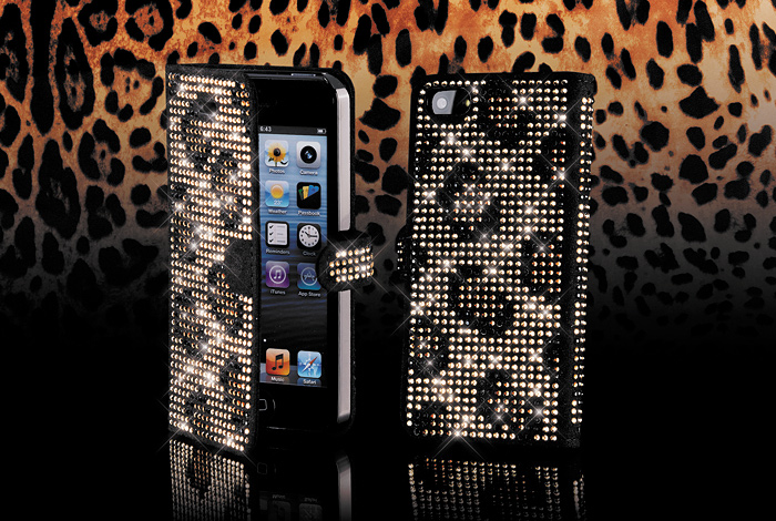 LUXURY CRYSTAL SMARTPHONE COVER type LEOPARD