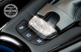 クリスタル パーキングスイッチ エンブレム T-A【SB108】