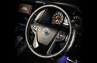 ステアリングカバー タイプ モノグラムレザー 【HA458】