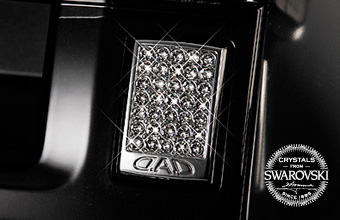 クリスタル ハザードボタン エンブレム T-D 【SB155】