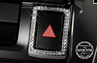 クリスタル ハザードボタン リング T-B 【SB156】