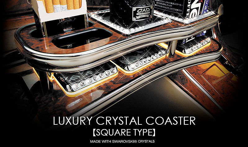 LUXURY CRYSTAL COASTER SQUARE TYPE